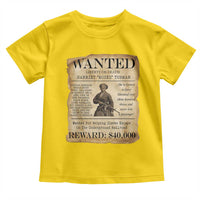 Harriet Tubman Wanted Reward Poster Toddler T Shirt Liberty Or Death - Wonder Print Shop