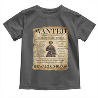 Harriet Tubman Wanted Reward Poster Toddler T Shirt Liberty Or Death - Wonder Print Shop