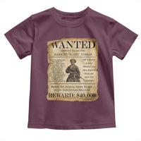 Harriet Tubman Wanted Reward Poster Toddler T Shirt Liberty Or Death - Wonder Print Shop