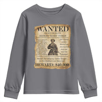 Harriet Tubman Wanted Reward Poster Youth Sweatshirt Liberty Or Death - Wonder Print Shop
