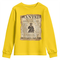 Harriet Tubman Wanted Reward Poster Youth Sweatshirt Liberty Or Death - Wonder Print Shop