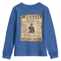 Harriet Tubman Wanted Reward Poster Youth Sweatshirt Liberty Or Death - Wonder Print Shop