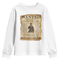 Harriet Tubman Wanted Reward Poster Youth Sweatshirt Liberty Or Death - Wonder Print Shop