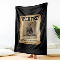 Harriet Tubman Wanted Reward Poster Throw Blanket Freedom Or Death - Wonder Print Shop