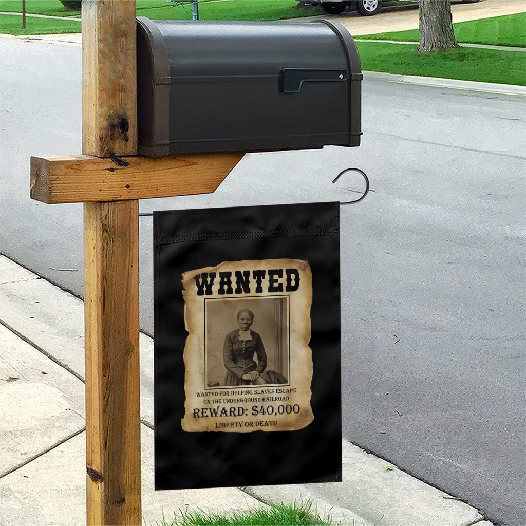 Harriet Tubman Wanted Reward Poster Garden Flag Freedom Or Death - Wonder Print Shop