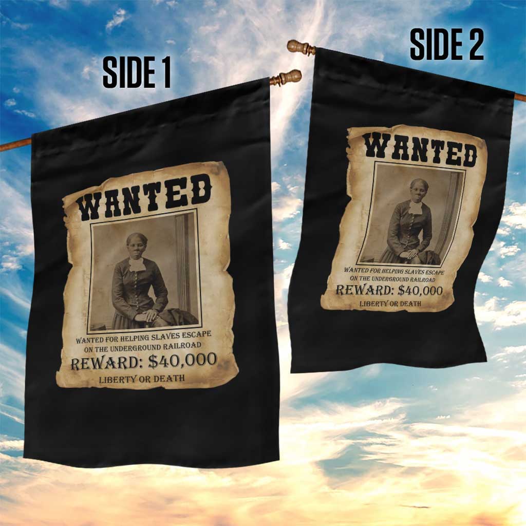 Harriet Tubman Wanted Reward Poster Garden Flag Freedom Or Death - Wonder Print Shop