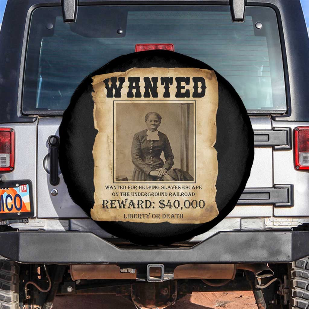 Harriet Tubman Wanted Reward Poster Spare Tire Cover Freedom Or Death - Wonder Print Shop