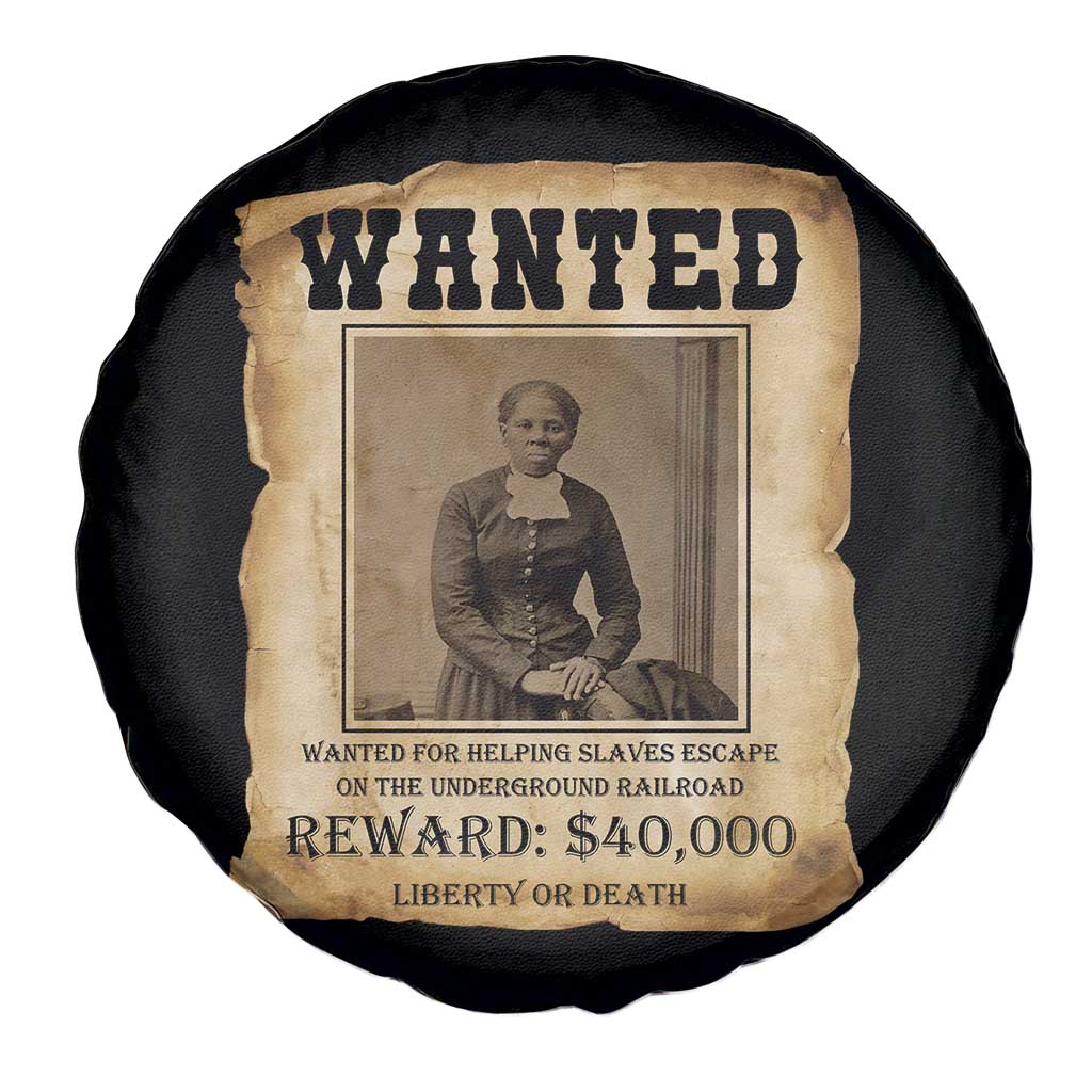 Harriet Tubman Wanted Reward Poster Spare Tire Cover Freedom Or Death - Wonder Print Shop