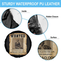 Harriet Tubman Wanted Reward Poster Spare Tire Cover Freedom Or Death - Wonder Print Shop