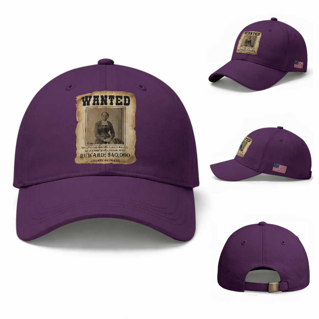 Harriet Tubman Wanted Reward Poster Baseball Cap Freedom Or Death