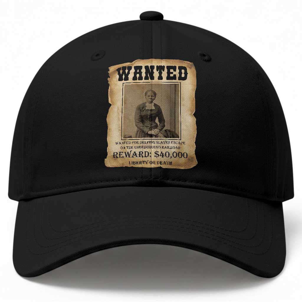 Harriet Tubman Wanted Reward Poster Baseball Cap Freedom Or Death