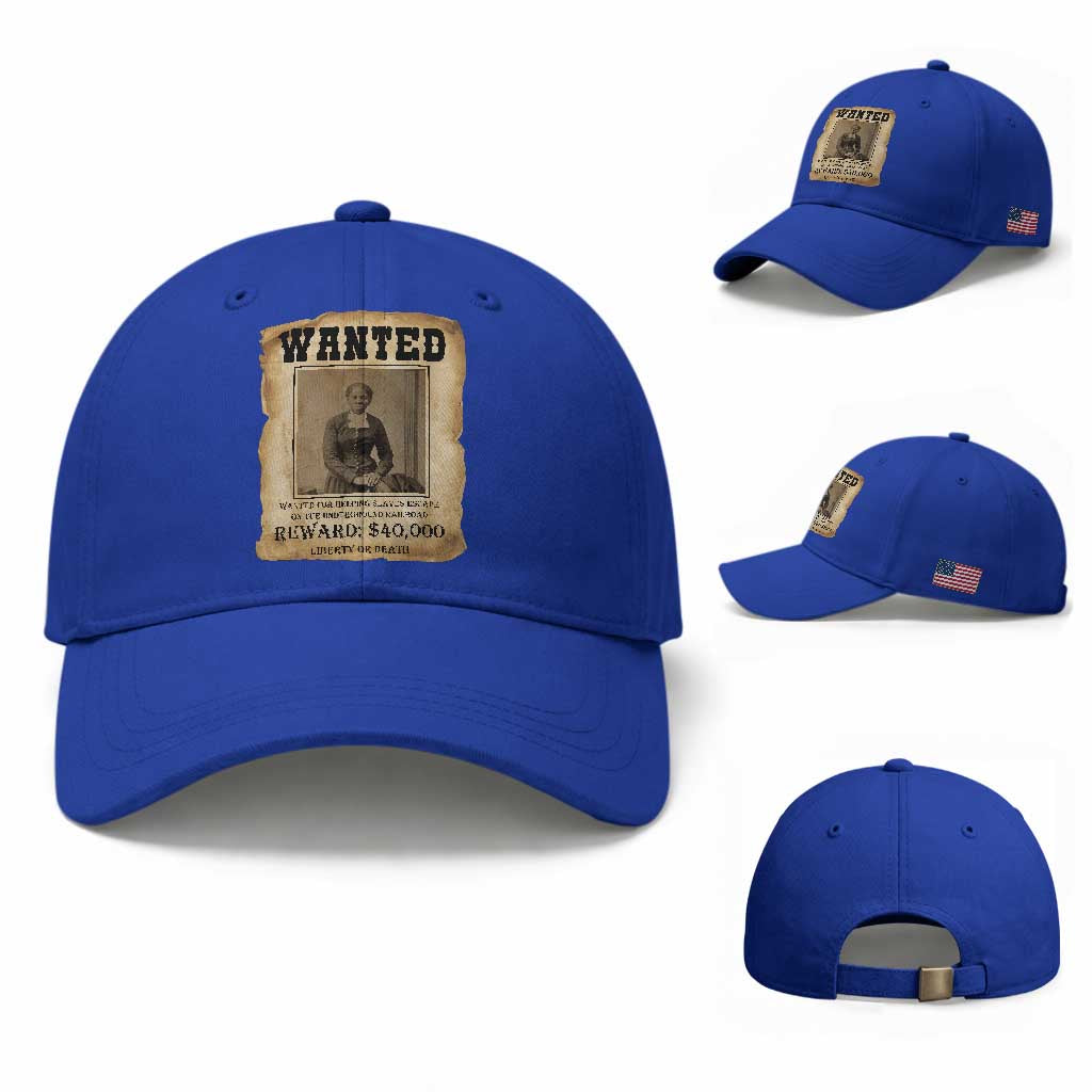 Harriet Tubman Wanted Reward Poster Baseball Cap Freedom Or Death