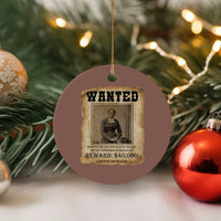 Harriet Tubman Wanted Reward Poster Ceramic Ornament Freedom Or Death - Wonder Print Shop