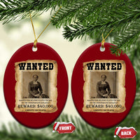 Harriet Tubman Wanted Reward Poster Ceramic Ornament Freedom Or Death - Wonder Print Shop