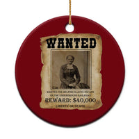 Harriet Tubman Wanted Reward Poster Ceramic Ornament Freedom Or Death - Wonder Print Shop