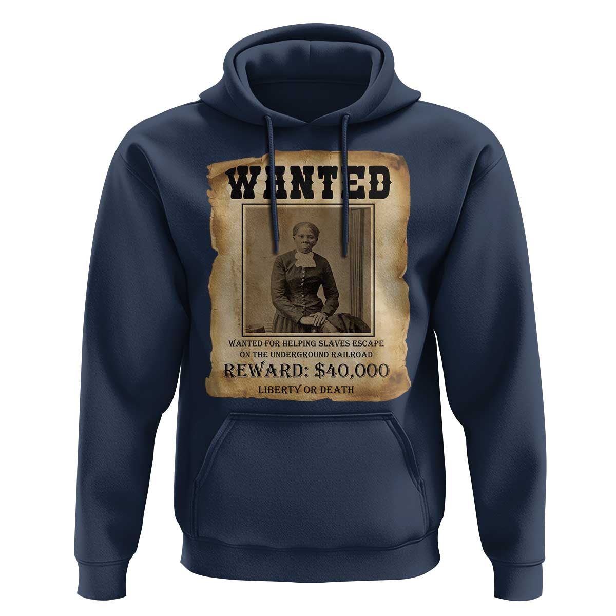 Harriet Tubman Wanted Reward Poster Hoodie Freedom Or Death - Wonder Print Shop