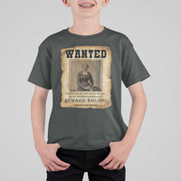 Harriet Tubman Wanted Reward Poster T Shirt For Kid Freedom Or Death - Wonder Print Shop