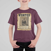 Harriet Tubman Wanted Reward Poster T Shirt For Kid Freedom Or Death - Wonder Print Shop