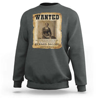Harriet Tubman Wanted Reward Poster Sweatshirt Freedom Or Death - Wonder Print Shop