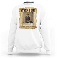Harriet Tubman Wanted Reward Poster Sweatshirt Freedom Or Death - Wonder Print Shop