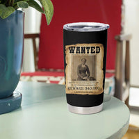 Harriet Tubman Wanted Reward Poster Tumbler Cup Freedom Or Death - Wonder Print Shop