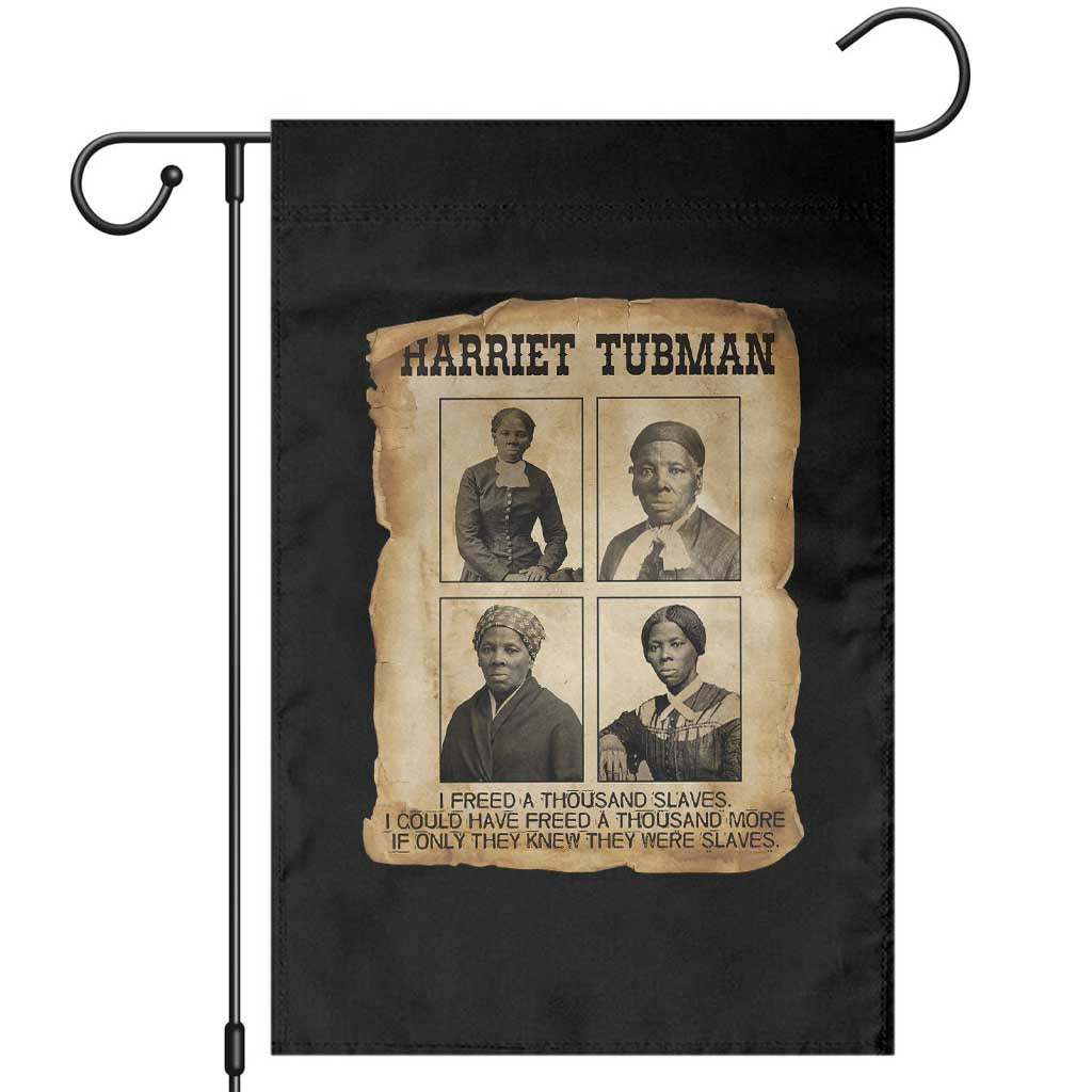 Vintage Harriet Tubman Poster Garden Flag I Freed A Thousand People - Wonder Print Shop
