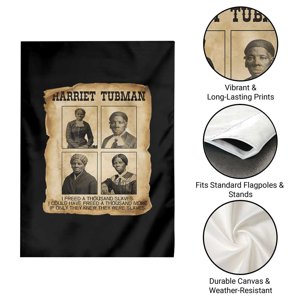 Vintage Harriet Tubman Poster Garden Flag I Freed A Thousand People - Wonder Print Shop