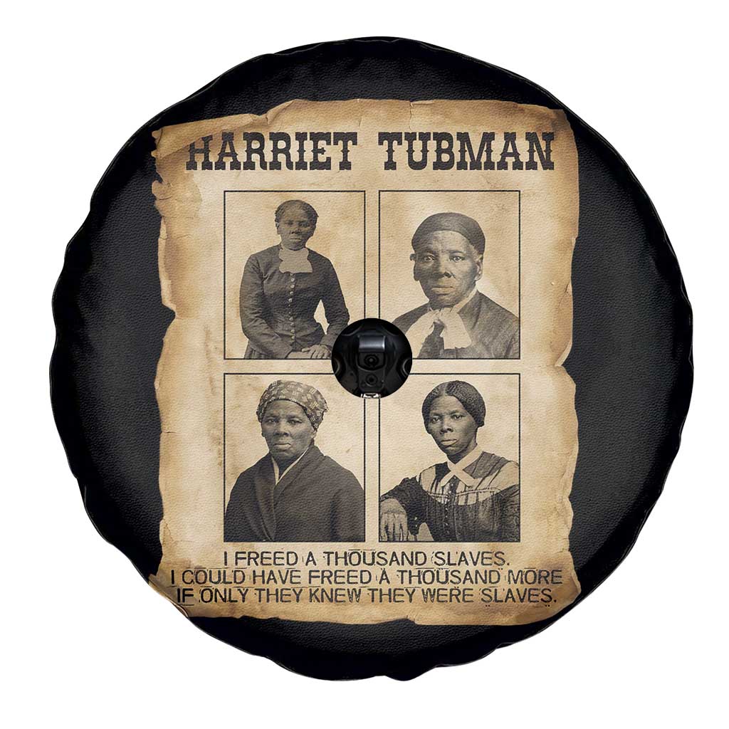 Vintage Harriet Tubman Poster Spare Tire Cover I Freed A Thousand People - Wonder Print Shop