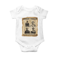 Vintage Harriet Tubman Poster Baby Onesie I Freed A Thousand People - Wonder Print Shop
