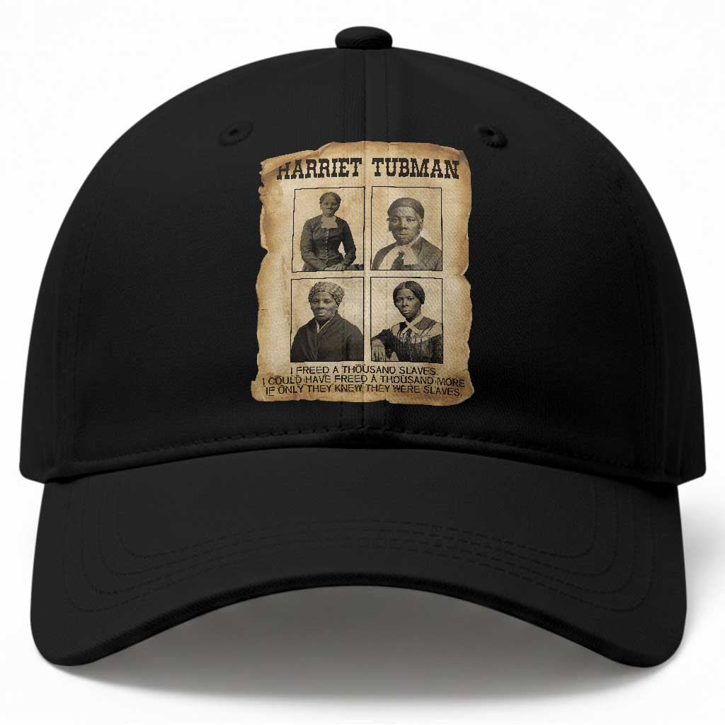 Vintage Harriet Tubman Poster Baseball Cap I Freed A Thousand People