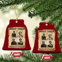 Vintage Harriet Tubman Poster Ceramic Ornament I Freed A Thousand People - Wonder Print Shop