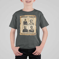 Vintage Harriet Tubman Poster T Shirt For Kid I Freed A Thousand People - Wonder Print Shop