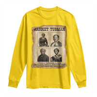 Vintage Harriet Tubman Poster Long Sleeve Shirt I Freed A Thousand People - Wonder Print Shop