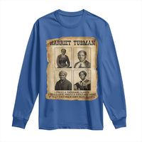 Vintage Harriet Tubman Poster Long Sleeve Shirt I Freed A Thousand People - Wonder Print Shop