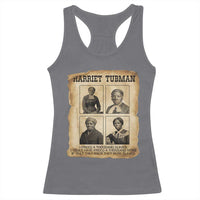 Vintage Harriet Tubman Poster Racerback Tank Top I Freed A Thousand People - Wonder Print Shop