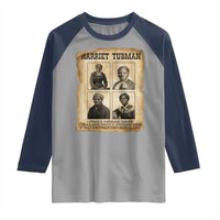 Vintage Harriet Tubman Poster Raglan Shirt I Freed A Thousand People - Wonder Print Shop