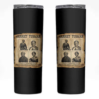 Vintage Harriet Tubman Poster Skinny Tumbler I Freed A Thousand People - Wonder Print Shop