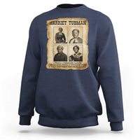 Vintage Harriet Tubman Poster Sweatshirt I Freed A Thousand People - Wonder Print Shop