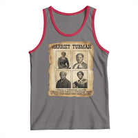 Vintage Harriet Tubman Poster Tank Top I Freed A Thousand People - Wonder Print Shop
