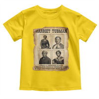 Vintage Harriet Tubman Poster Toddler T Shirt I Freed A Thousand People - Wonder Print Shop