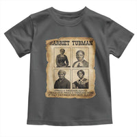 Vintage Harriet Tubman Poster Toddler T Shirt I Freed A Thousand People - Wonder Print Shop