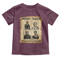 Vintage Harriet Tubman Poster Toddler T Shirt I Freed A Thousand People - Wonder Print Shop