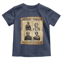 Vintage Harriet Tubman Poster Toddler T Shirt I Freed A Thousand People - Wonder Print Shop