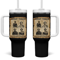 Vintage Harriet Tubman Poster Tumbler With Handle I Freed A Thousand People - Wonder Print Shop