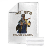 Harriet Tubman Throw Blanket Underground Railroad Hero Black History Month Gift