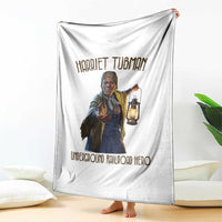 Harriet Tubman Throw Blanket Underground Railroad Hero Black History Month Gift
