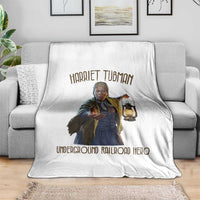 Harriet Tubman Throw Blanket Underground Railroad Hero Black History Month Gift