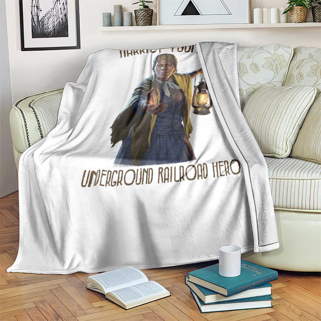 Harriet Tubman Throw Blanket Underground Railroad Hero Black History Month Gift