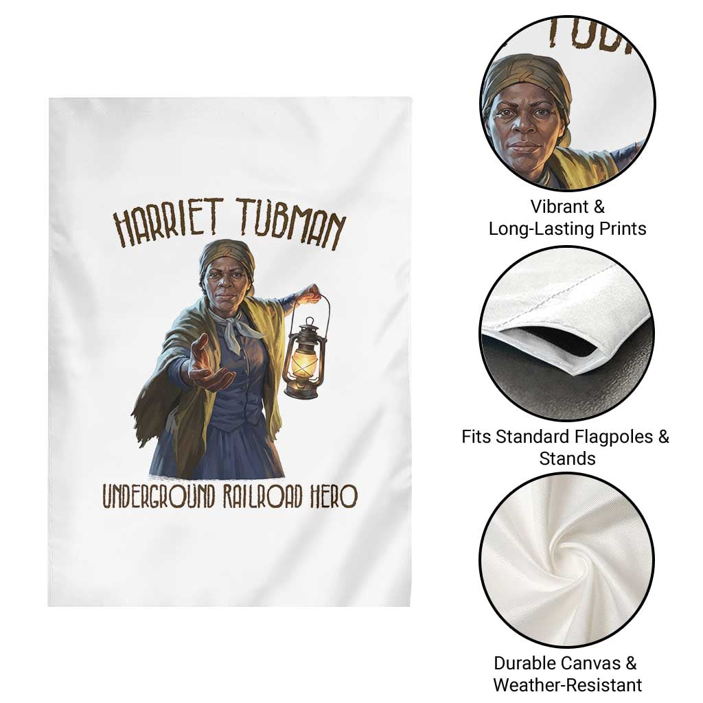 Harriet Tubman Garden Flag Underground Railroad Hero Black History Month Gift