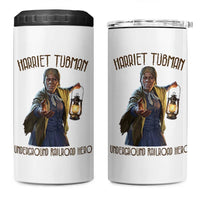 Harriet Tubman 4 in 1 Can Cooler Tumbler Underground Railroad Hero Black History Month Gift